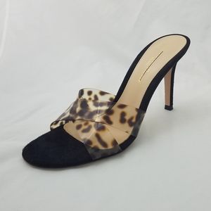 Gianvito rossi leapord suede mules 36